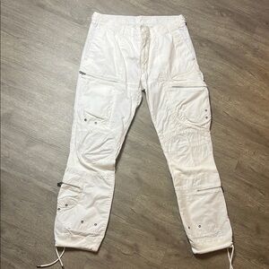 RLX‎ Ralph Lauren Paratrooper Straight Fit White Cargo Tactical Pants